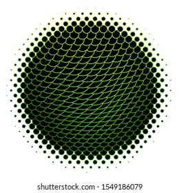Dark Green vector background with circles. Glitter abstract illustration with colorful drops. Design for your commercials.
