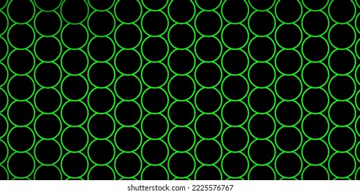 Dark Green vector background with circles. Illustration with set of shining colorful abstract spheres. New template for your brand book.