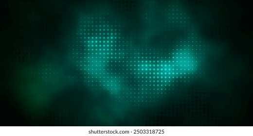 Dark Green vector background with circles. Abstract illustration with colorful spots in nature style. Pattern for wallpapers, curtains.