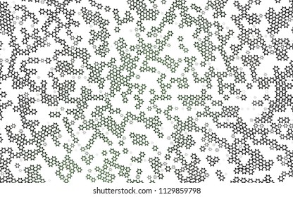 Dark Green vector background with colored stars. Modern geometrical abstract illustration with stars. The template can be used as a background.