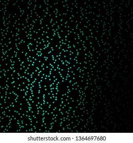 Dark Green vector background with colorful stars. Shining colorful illustration with small and big stars. Best design for your ad, poster, banner.