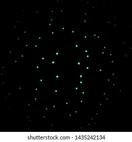 Dark Green vector background with colorful stars. Modern geometric abstract illustration with stars. Pattern for websites, landing pages.