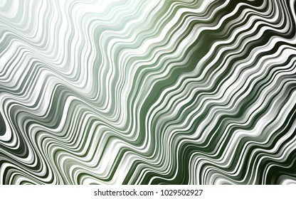 Dark Green vector background with curved circles. Brand-new colored illustration in marble style with gradient. The elegant pattern for brand book.