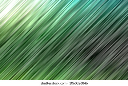 Dark Green vector background with curved circles. Colorful abstract illustration with gradient lines. Textured wave pattern for backgrounds.