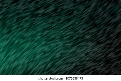 Dark Green vector background with curved circles. A completely new color illustration in marble style. A completely new template for your business design.