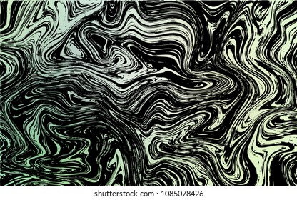 Dark Green vector background with curved circles. A completely new color illustration in marble style. Brand-new design for your ads, poster, banner.
