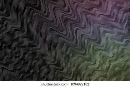 Dark Green vector background with curved circles. Brand-new colored illustration in marble style with gradient. A completely new template for your business design.