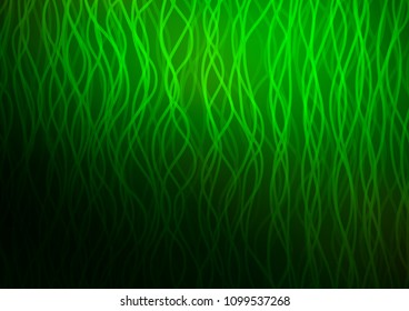 Dark Green vector background with curved circles. Creative geometric illustration in marble style with gradient. The best blurred design for your business.
