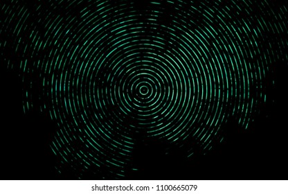 Dark Green vector background with curved circles. Creative geometric illustration in marble style with gradient. Brand new design for your ads, poster, banner.