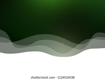 Dark Green vector background with curved circles. Creative illustration in halftone marble style with gradient. The best blurred design for your business.
