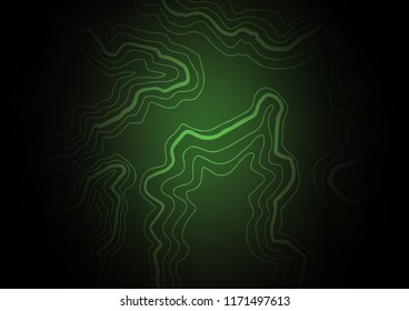 Dark Green vector background with curved circles. A sample with blurred bubble shapes. A new texture for your  ad, booklets, leaflets.