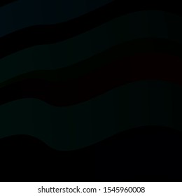 Dark Green vector background with curved lines. Abstract gradient illustration with wry lines. Pattern for websites, landing pages.