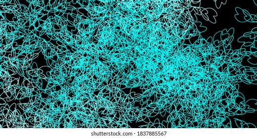 Fondo vectorial verde oscuro con líneas curvas. Ilustración brillante con arcos circulares gradientes. Patrón para sitios web, páginas de inicio.