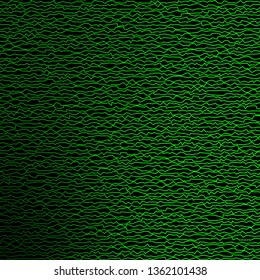 Dark Green vector background with curves. Brand new colorful illustration with bent lines. Best design for your posters, banners.