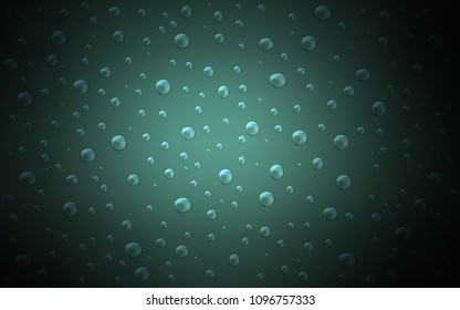 Dark Green vector background with dots. Illustration with set of shining colorful abstract circles. The pattern can be used for beautiful websites.