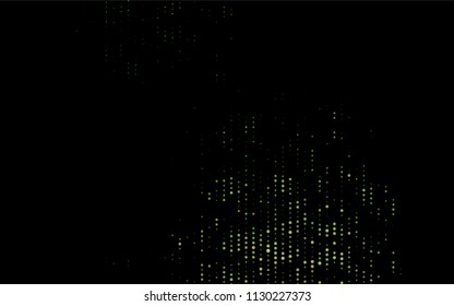 Dark Green vector  background with dots. Abstract illustration with colored bubbles in nature style. Completely new template for your brand book.