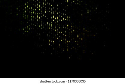 Dark Green vector  background with dots. Illustration with set of shining colorful abstract circles. The pattern can be used for aqua ad, booklets.