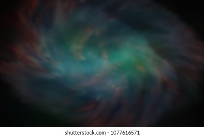 Dark Green vector background with galaxy stars. Shining colored illustration with bright astronomical stars. Pattern for astrology websites.