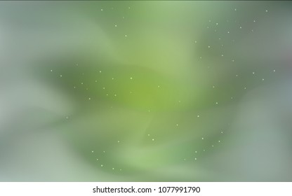 Dark Green vector background with galaxy stars. Shining illustration with sky stars on abstract template. Template for cosmic backgrounds.