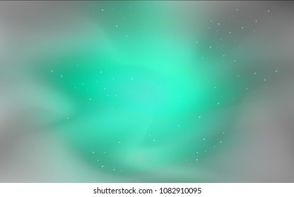 Dark Green vector background with galaxy stars. Modern abstract illustration with Big Dipper stars. Best design for your ad, poster, banner.