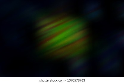 Dark Green vector background with galaxy stars. Shining illustration with sky stars on abstract template. Template for cosmic backgrounds.