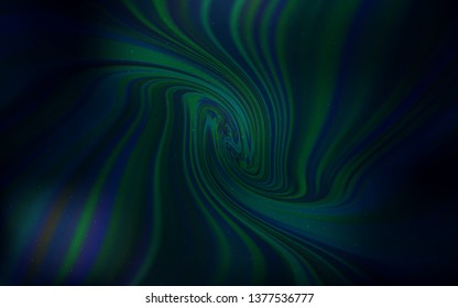 Dark Green vector background with galaxy stars. Modern abstract illustration with Big Dipper stars. Smart design for your business advert.
