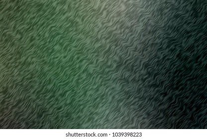 Dark Green vector background with lamp shapes. Colorful abstract illustration with gradient lines. New composition for your brand book.