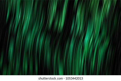 Dark Green vector background with lamp shapes. Creative illustration in halftone marble style with gradient. The template for cell phone backgrounds.