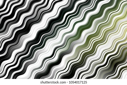 Dark Green vector background with lamp shapes. Creative illustration in halftone marble style with gradient. A completely new template for your business design.
