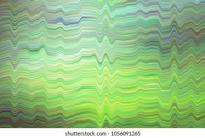 Dark Green vector background with lamp shapes. Shining crooked illustration in marble style. A new texture for your  ad, booklets, leaflets.