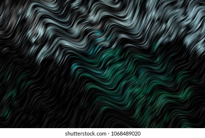 Dark Green vector background with lamp shapes. Creative illustration in halftone marble style with gradient. Pattern for your business design.