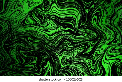 Dark Green vector background with lamp shapes. An elegant bright illustration with gradient. The template for cell phone backgrounds.