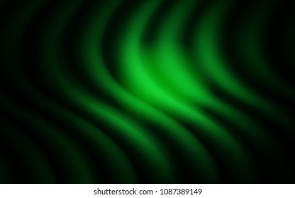 Dark Green vector background with lamp shapes. An elegant bright illustration with gradient. A new texture for your  ad, booklets, leaflets.