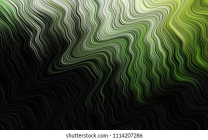 Dark Green vector background with lamp shapes. Blurred geometric sample with gradient bubbles.  New composition for your brand book.