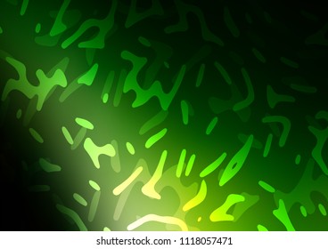 Dark Green vector background with lamp shapes. A completely new color illustration in marble style. Brand new design for your ads, poster, banner.