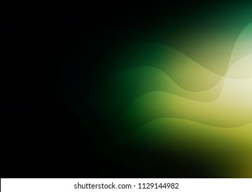Dark Green vector background with lamp shapes. Brand new colored illustration in marble style with gradient. Pattern for your business design.