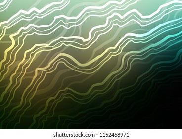 Dark Green vector background with lamp shapes. Brand new colored illustration in marble style with gradient. Marble style for your business design.