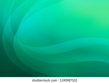 Dark Green vector background with lamp shapes. Blurred geometric sample with gradient bubbles.  The best blurred design for your business.