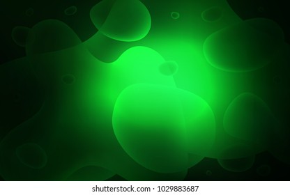 Dark Green vector background with lava shapes. Modern gradient abstract illustration with bandy lines. A completely new memphis design for your business.