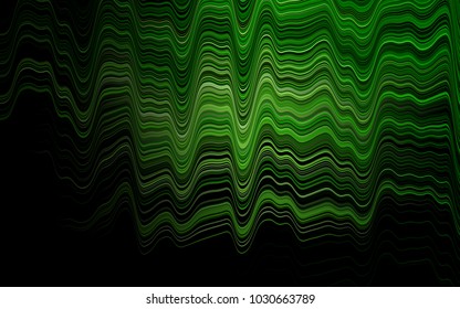 Dark Green vector background with lava shapes. Creative illustration in halftone marble style with gradient. The template for cell phone backgrounds.