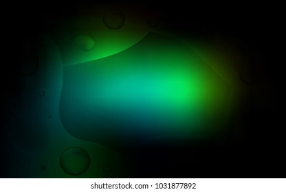 Dark Green vector background with lava shapes. Creative geometric illustration in memphis style with gradient. A new texture for your  ad, booklets, leaflets.
