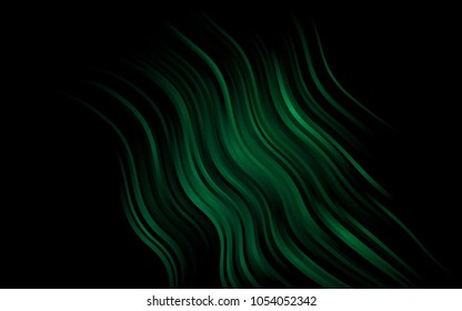 Dark Green vector background with lava shapes. Brand-new colored illustration in marble style with gradient. A completely new template for your business design.
