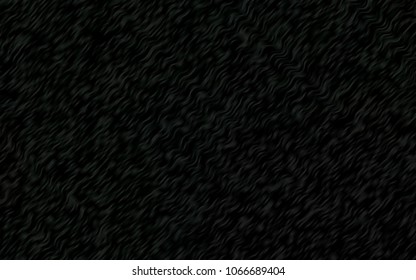 Dark Green vector background with lava shapes. Shining illustration, which consist of blurred lines, circles. Marble style for your business design.
