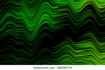 Dark Green vector background with lava shapes. Shining crooked illustration in marble style. A completely new marble design for your business.