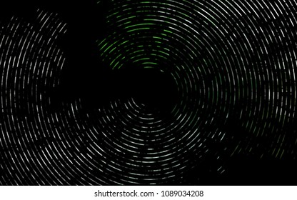 Dark Green vector background with lava shapes. An elegant bright illustration with gradient. Pattern for your business design.