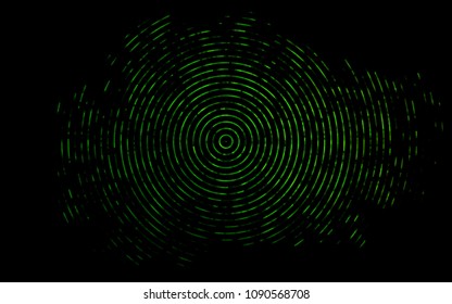 Dark Green vector background with lava shapes. An elegant bright illustration with gradient. Textured wave pattern for backgrounds.
