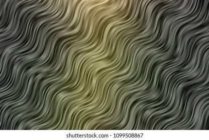 Dark Green vector background with lava shapes. Shining crooked illustration in marble style. Textured wave pattern for backgrounds.