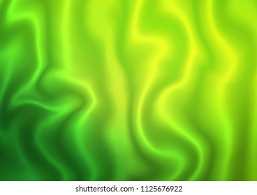 Dark Green vector background with lava shapes. Colorful abstract illustration with gradient lines. Brand new design for your ads, poster, banner.
