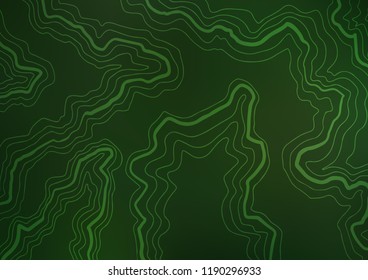 Dark Green vector background with lava shapes. A completely new color illustration in marble style. The elegant pattern for brand book.