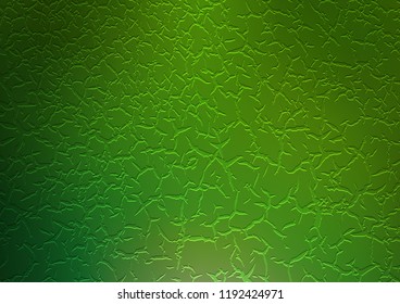 Dark Green vector background with lava shapes. Creative geometric illustration in marble style with gradient. A completely new marble design for your business.